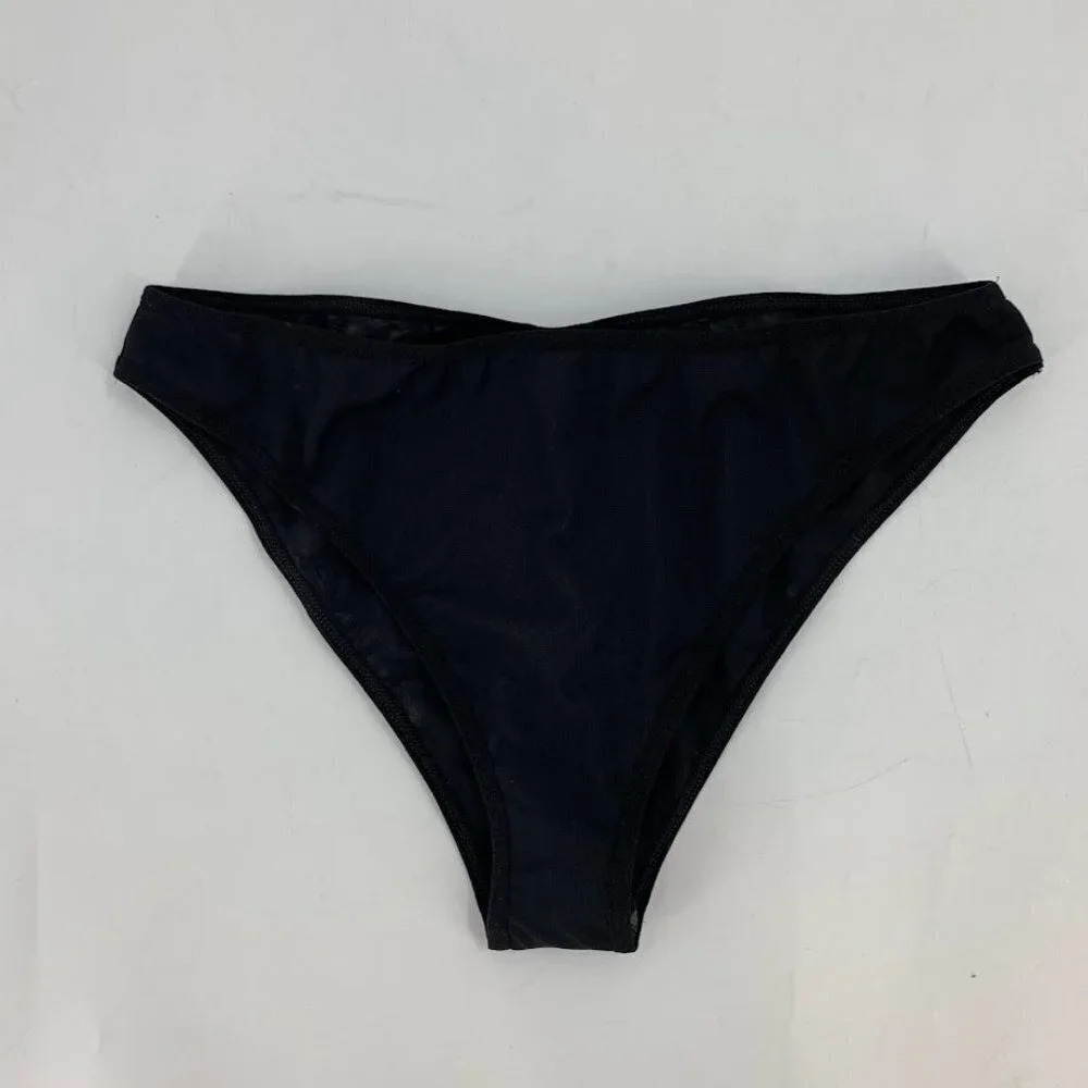 NA-KD Women's Recycled Mid Waist Mesh Panty Brief Size‎ L NWT